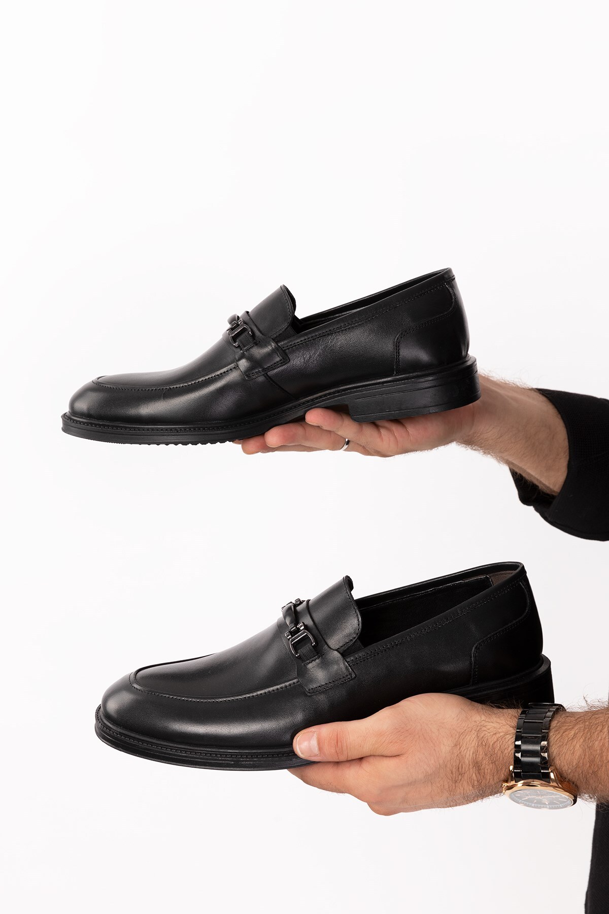 maximoda  Hakiki Deri, Bagcıksız, İç Dış Deri, Erkek Klasik Ayakkabı - Görsel 2