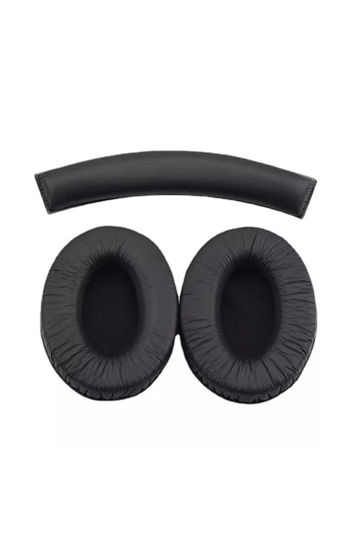 Schulzz Sennheiser HD457 HD202 HD212 HD437 HD447 HD47 Uyumlu Kulaklık Pedi ve Kafa Koruma Bandı