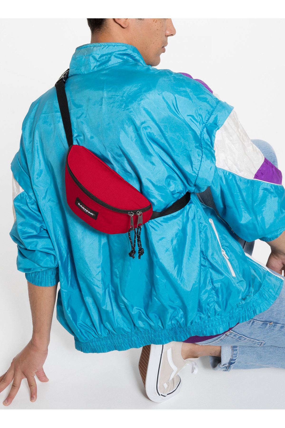 Eastpak-حقيبة خصر حمراء للجنسين مقاس 16.5 × 23 × 8.5 سم 2