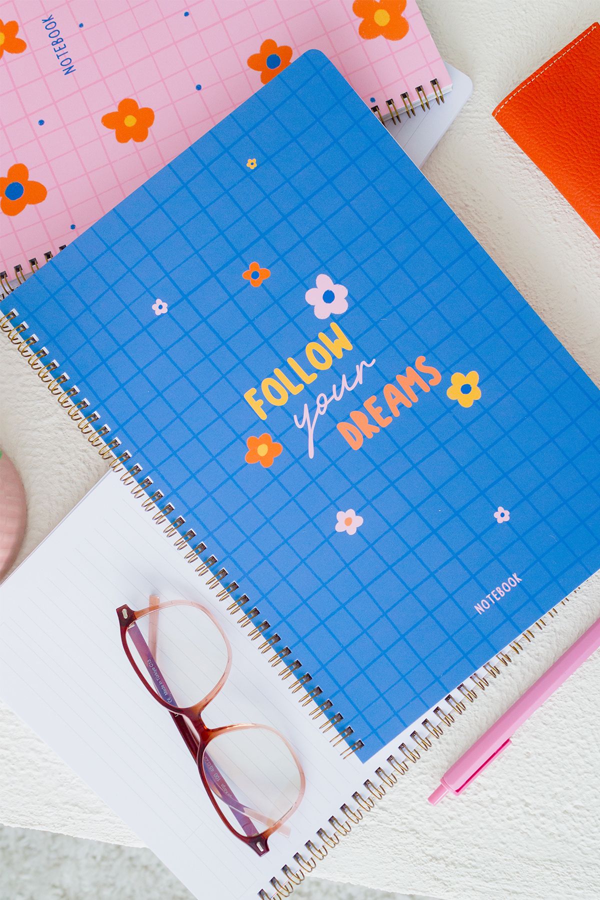 Matt Notebook-A4 Spiral School Notebook 80 sheets Set of 4 - Lined 3