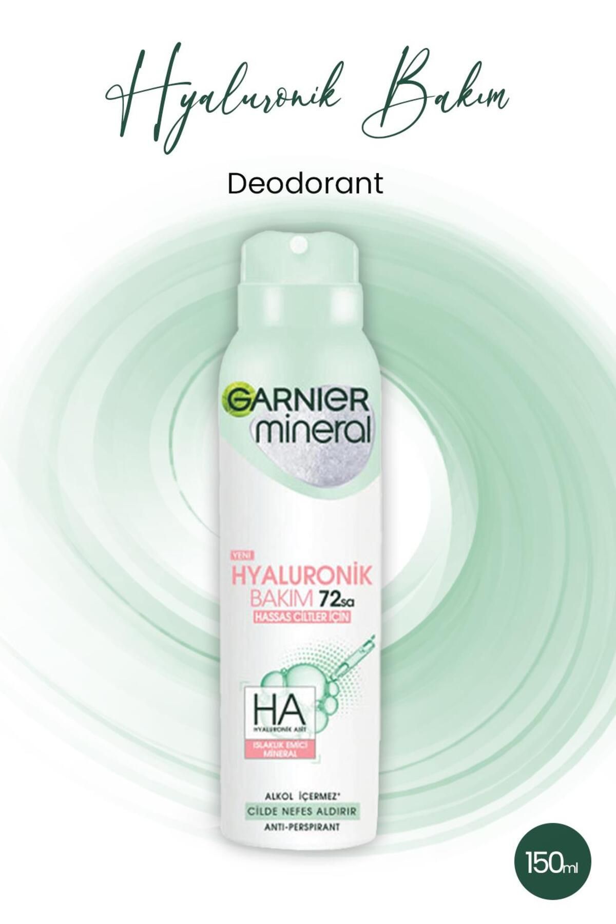 دئودورانت مینرال هیالورونیک کر 72h اسپری 150 میلی لیتری Garnier