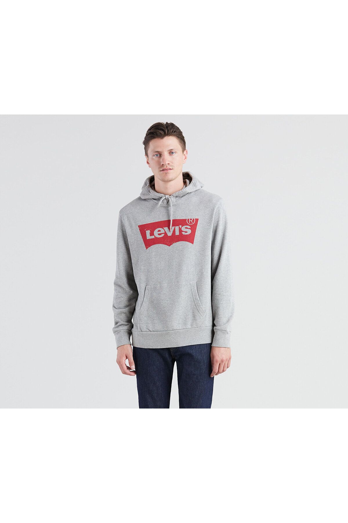 Levi s Sweatshirt Gray Regular fit Trendyol