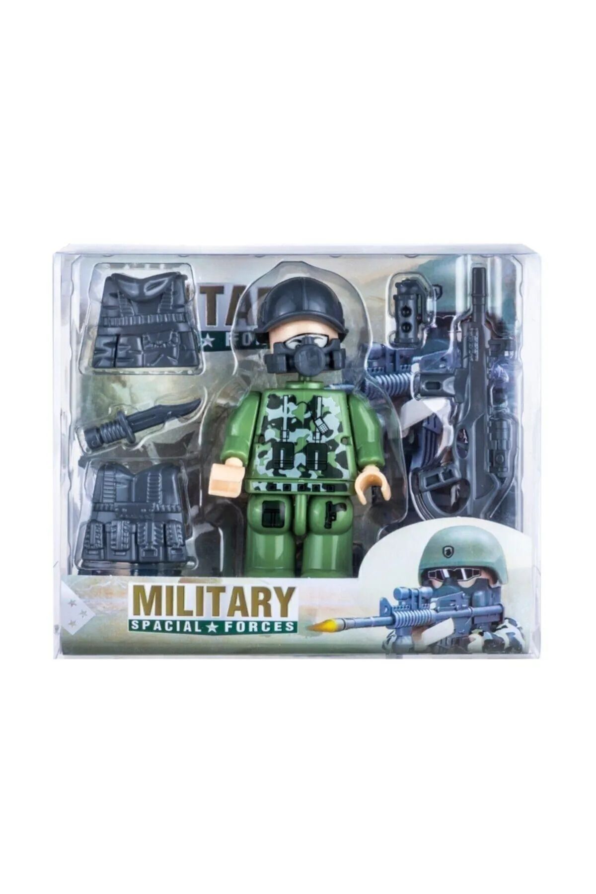 Playaks Little Soldier Special Forces Mini Soldier Figure Set 8 CM Minifigure