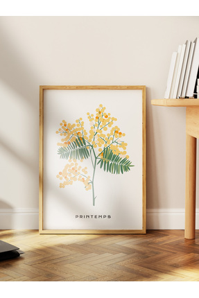 postifull Estetik Duvar Posteri - Botanik Çizim Çerçevesiz Poster - Yatak Oda...