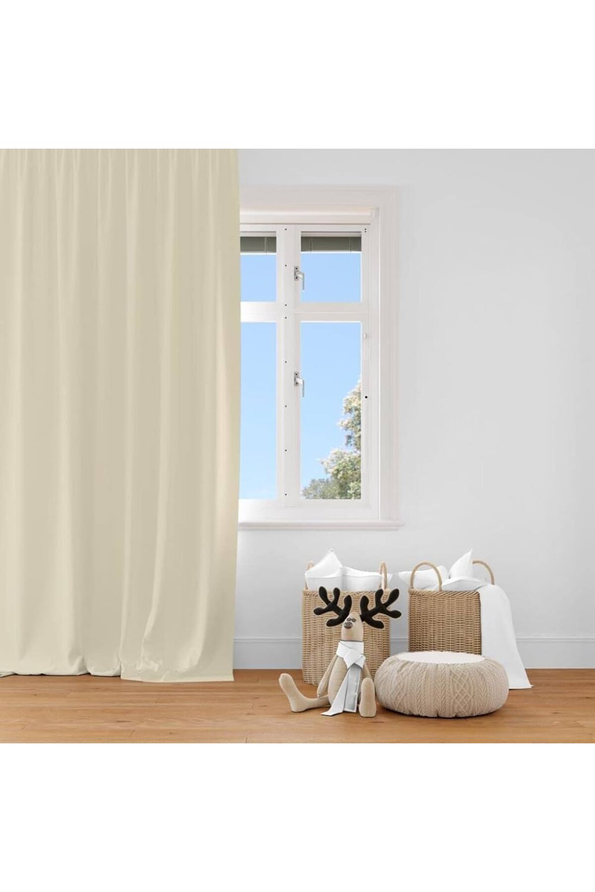 Cream Satin Sunshade