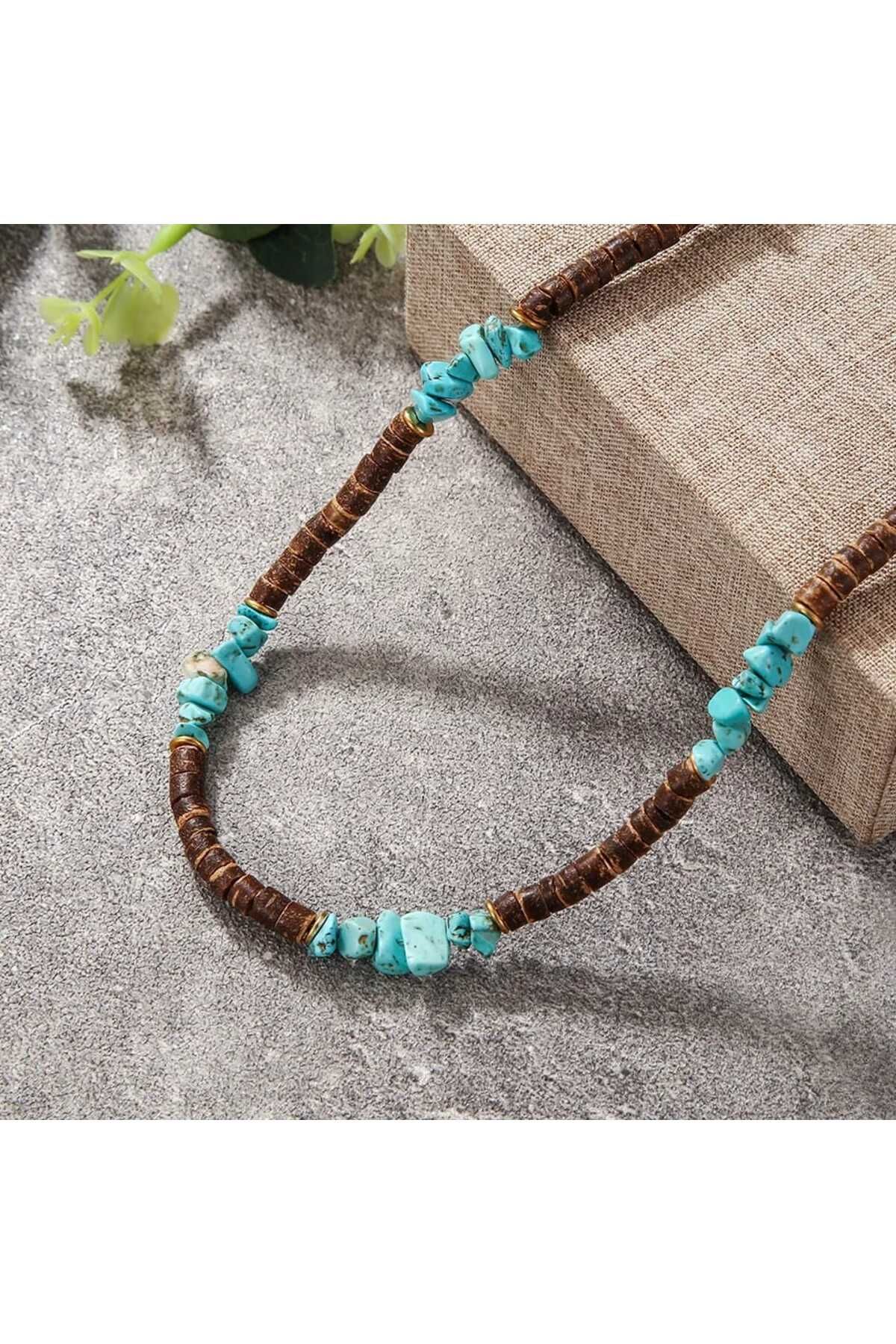 Brown bead clearance necklace