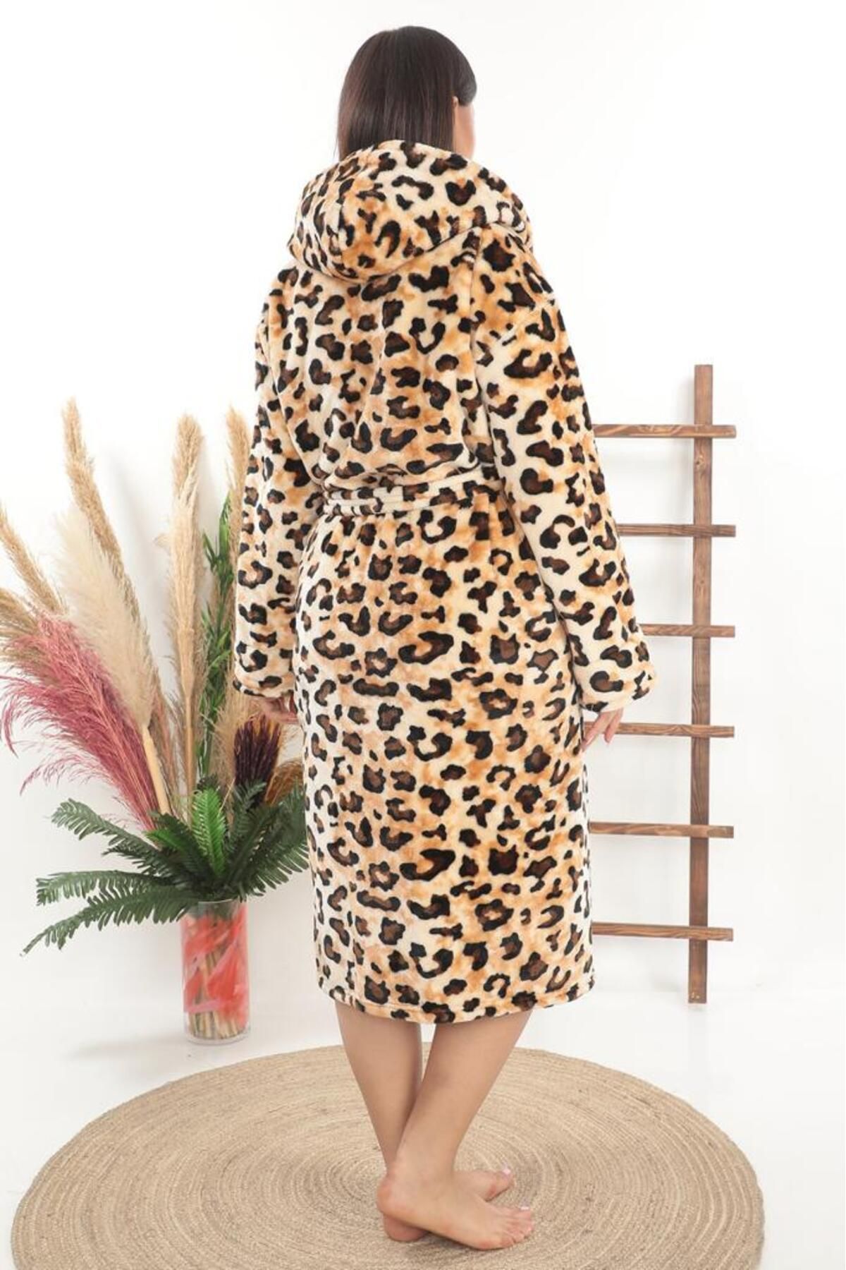 Leopard print dressing gown best sale
