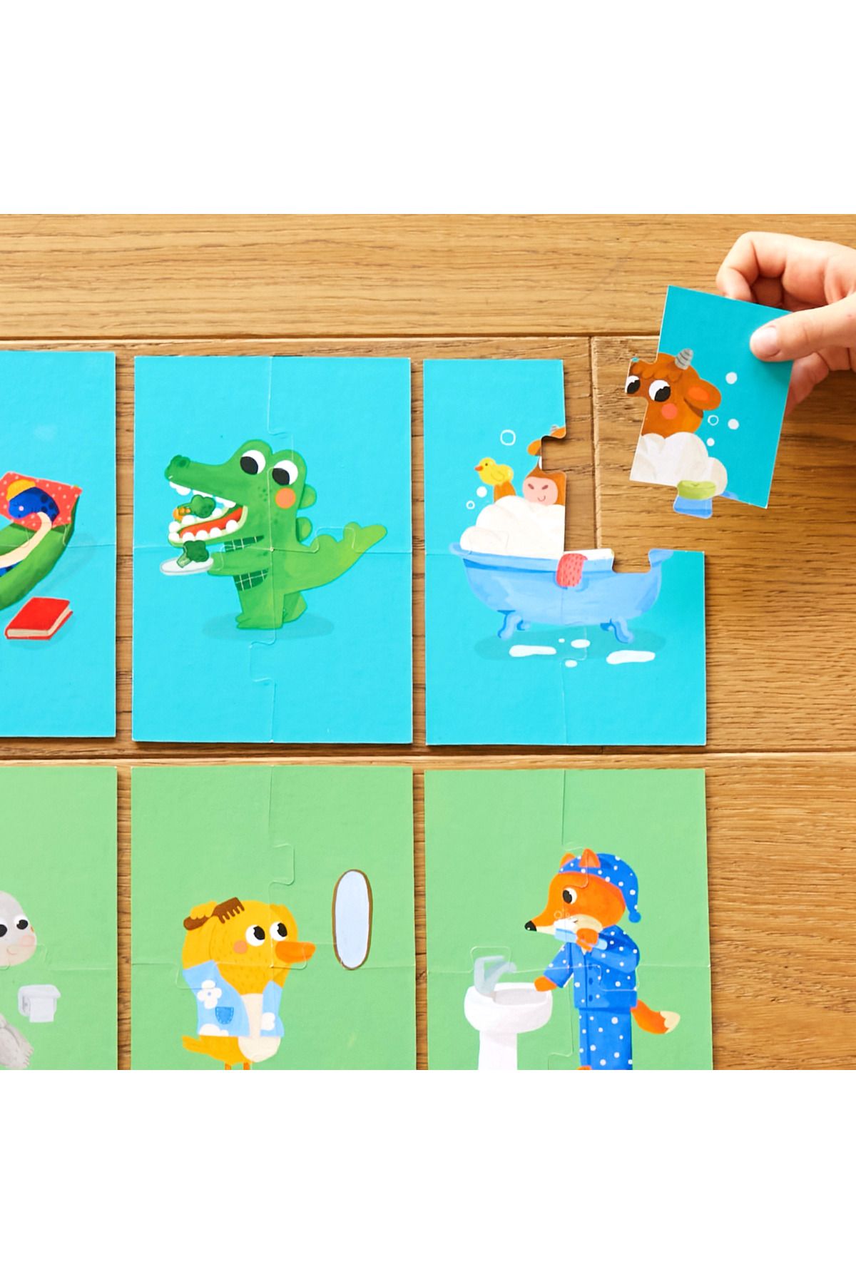 moritoys-My Self Care Routine: Double Sided 8 + 2 32 Piece Puzzle 3