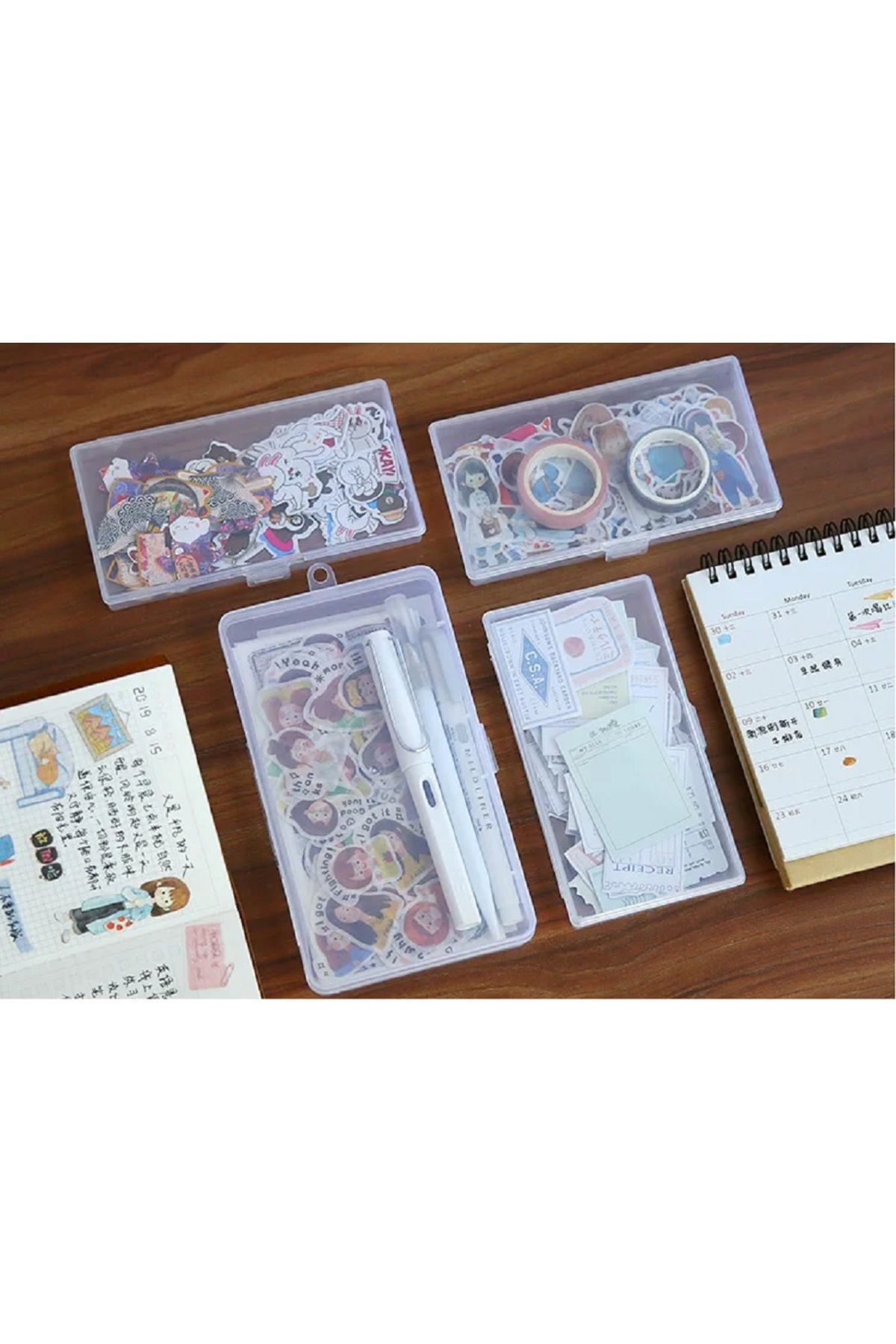 SF SCRAPBOOK KIRTASİYE Scrapbook Scrapbooking Autocolant Cutie Suport Stilou Dimensiune Mică Bullet Journal - One Size