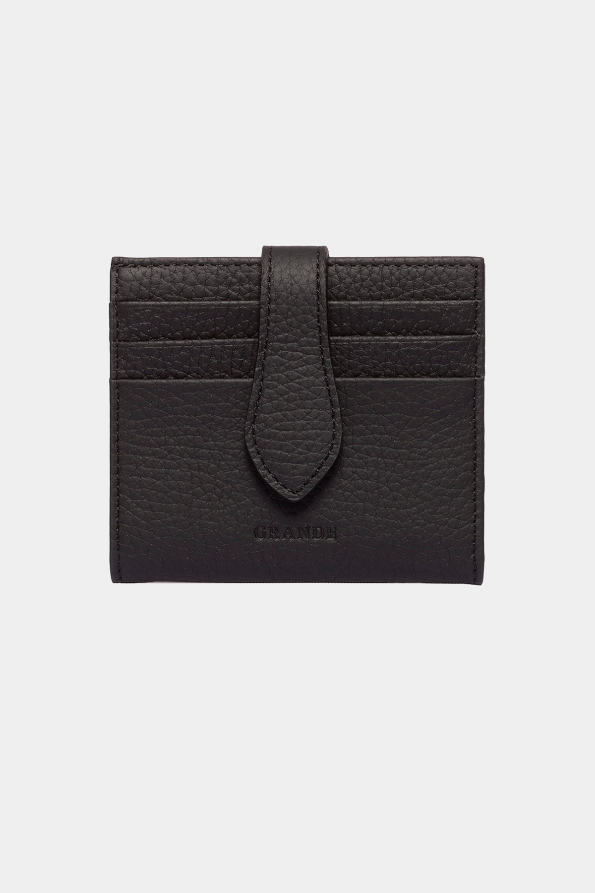 3803 Genuine Genuine Leather Women Men Wallet Black
