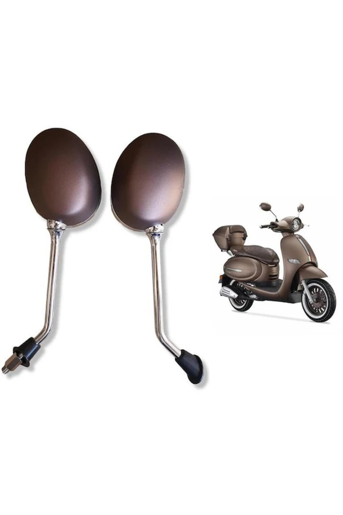 monero AYNA TAKIMI SAĞ SOL ARORA CAPPUCİNO KAHVERENGİ 50CC 125CC 150CC [10MM DÜZ DİŞ] Uyumlu