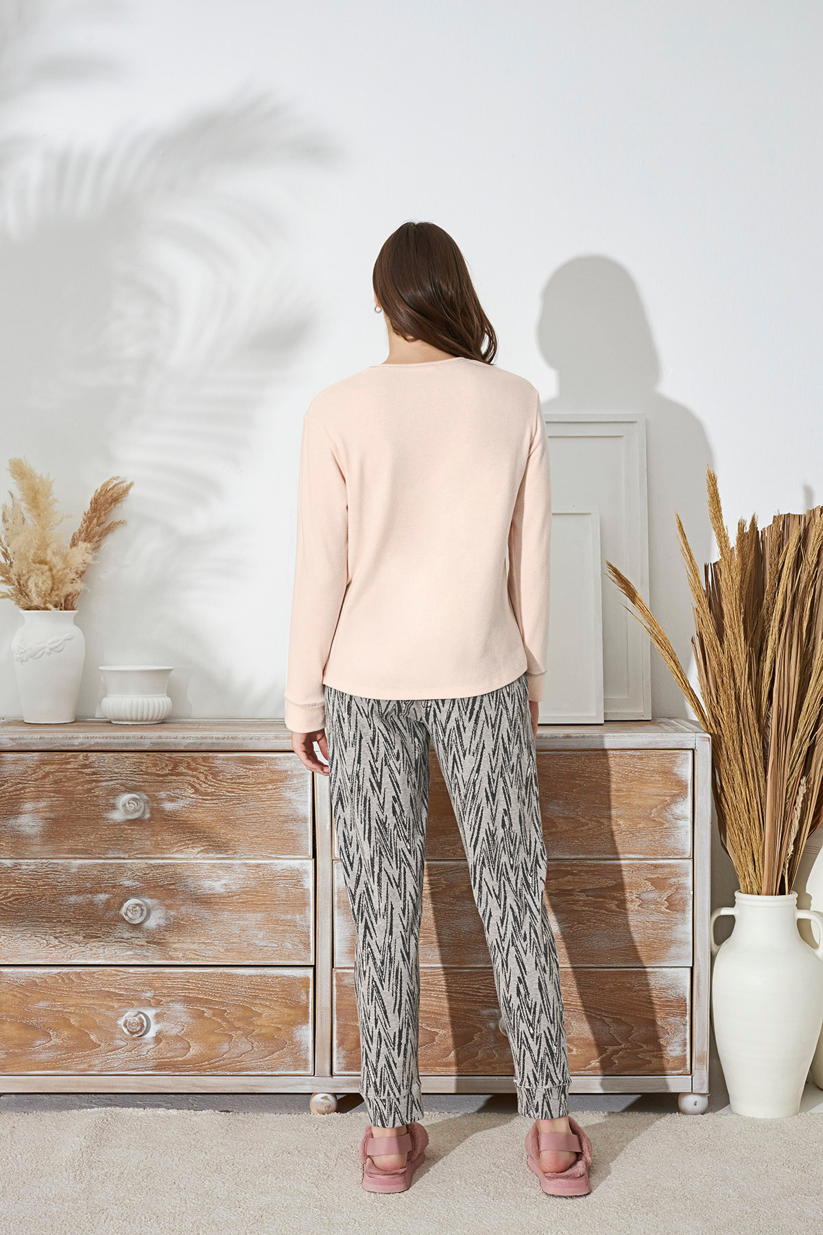 Sevim-15349 EMBROIDERED PAJAMAS SET 3