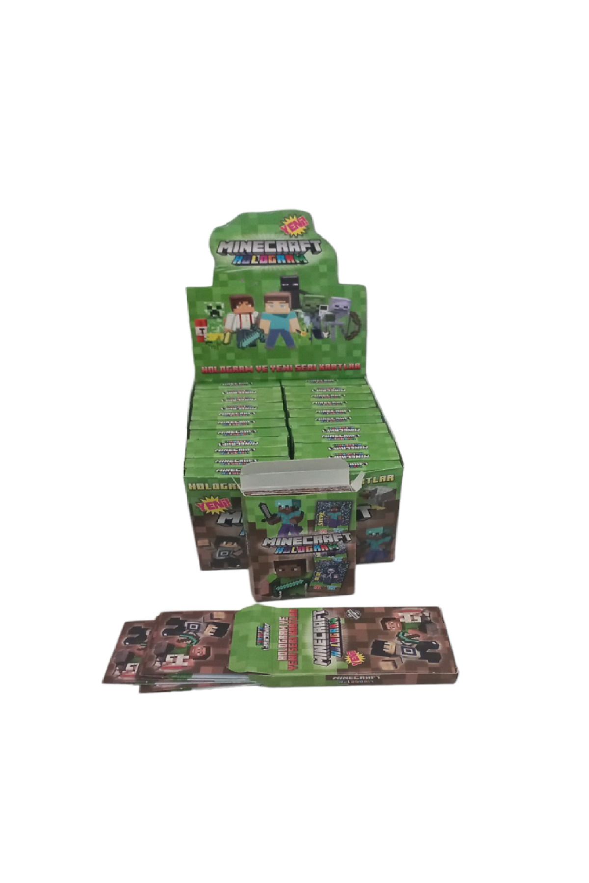 Redro Home-Minecraft New Collection Surprise Hologram Game Cards 12'Box 120 Pieces 2