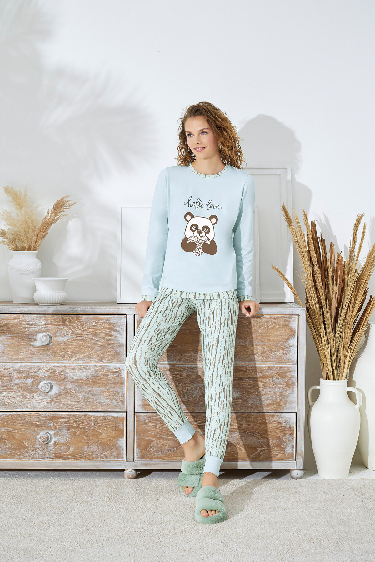 Sevim-15346 PRINTED PAJAMAS SET 2