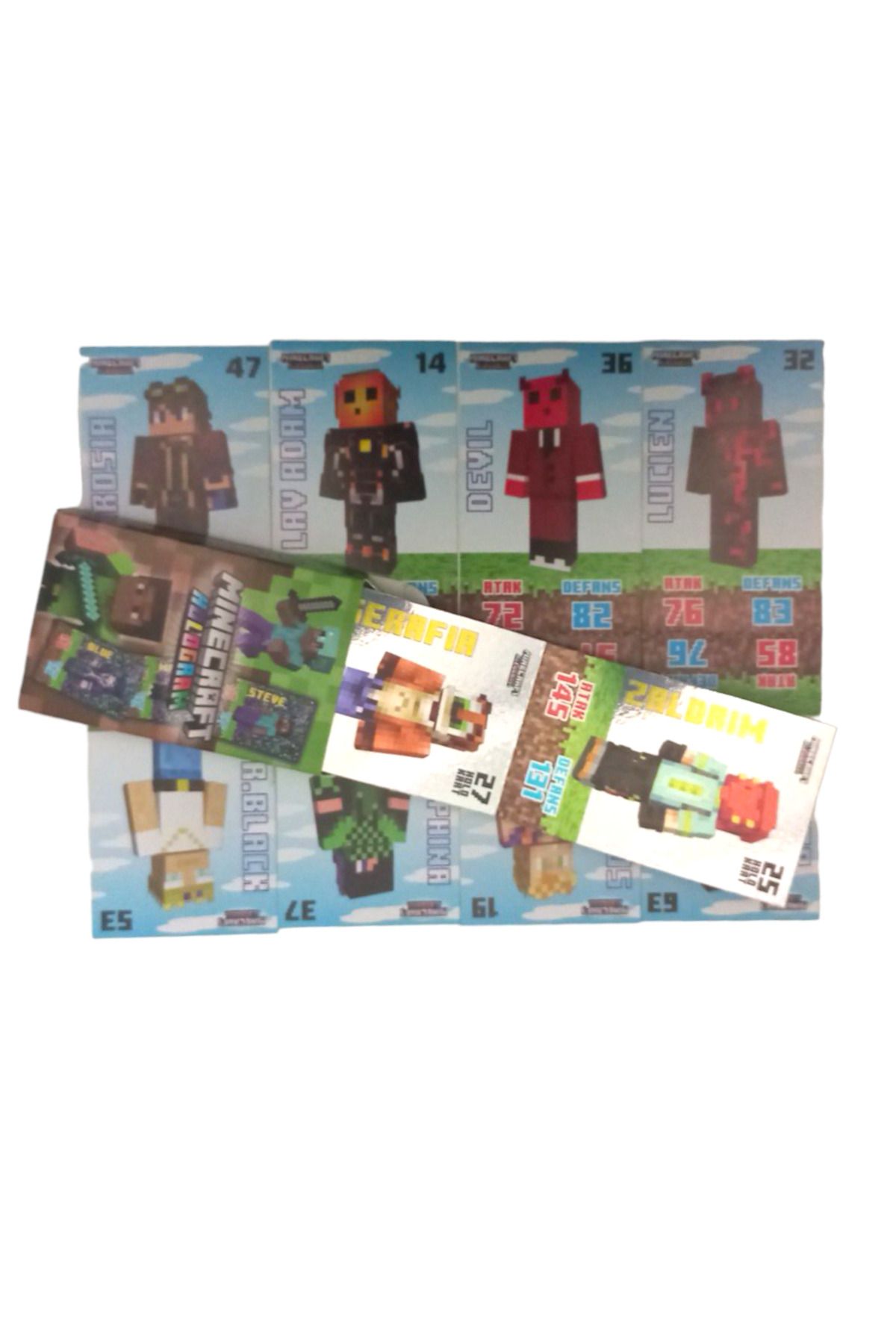 Redro Home-Minecraft New Collection Surprise Hologram Game Cards 12'Box 120 Pieces 3