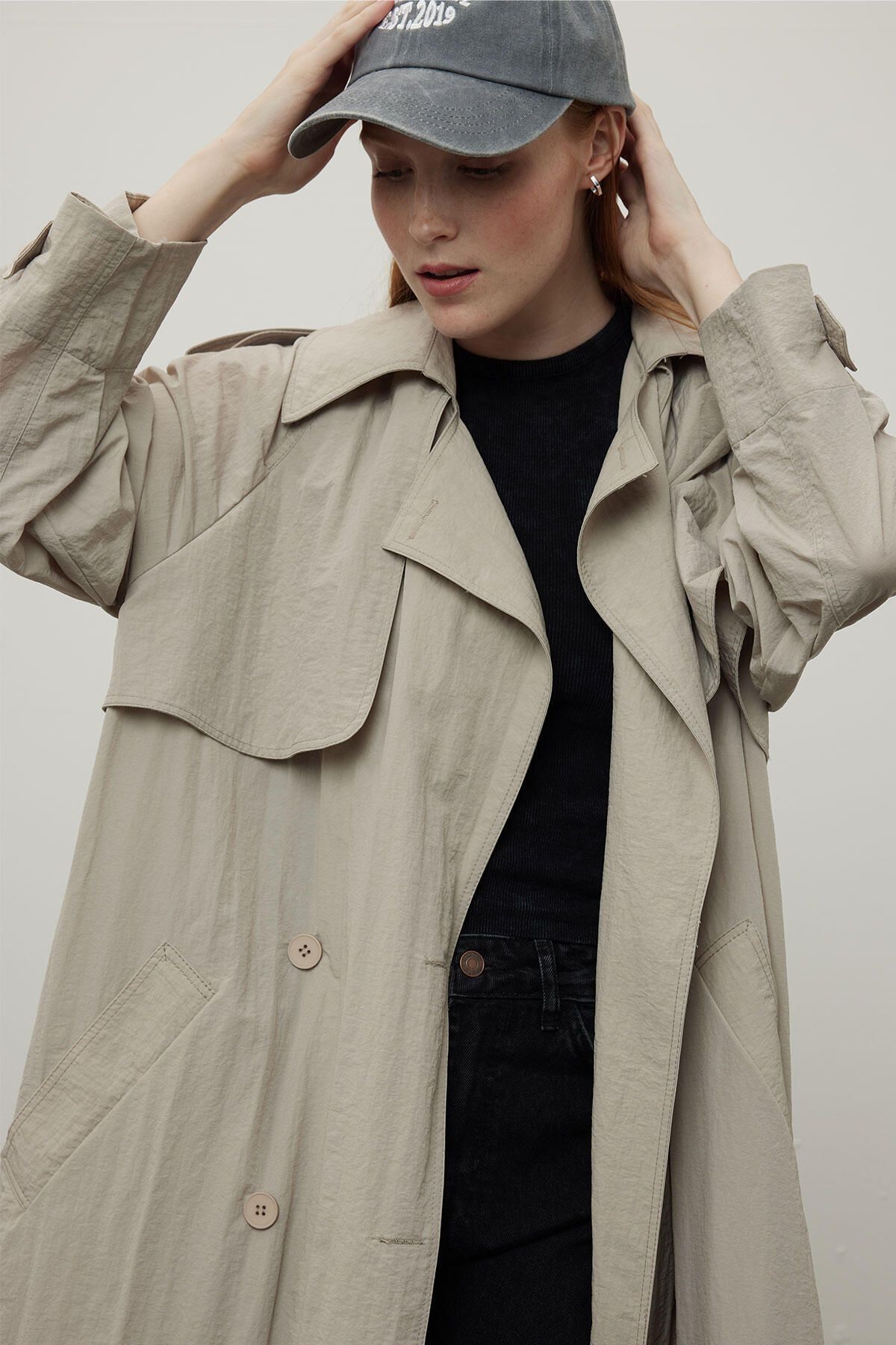 Oversized trench hot sale coat zara