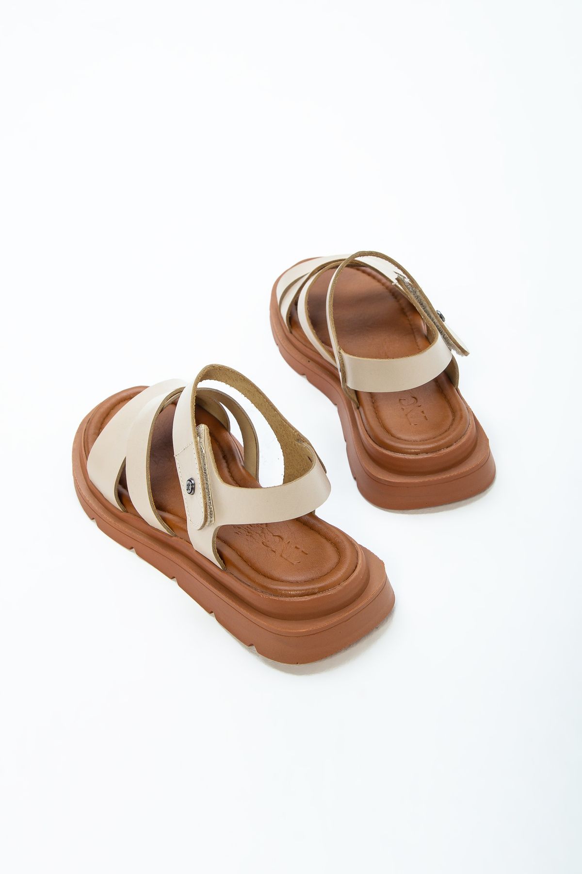 Tamer Tanca-Women's Genuine Leather Flat Sandals 878 522 Bn Sndlt Y23 8