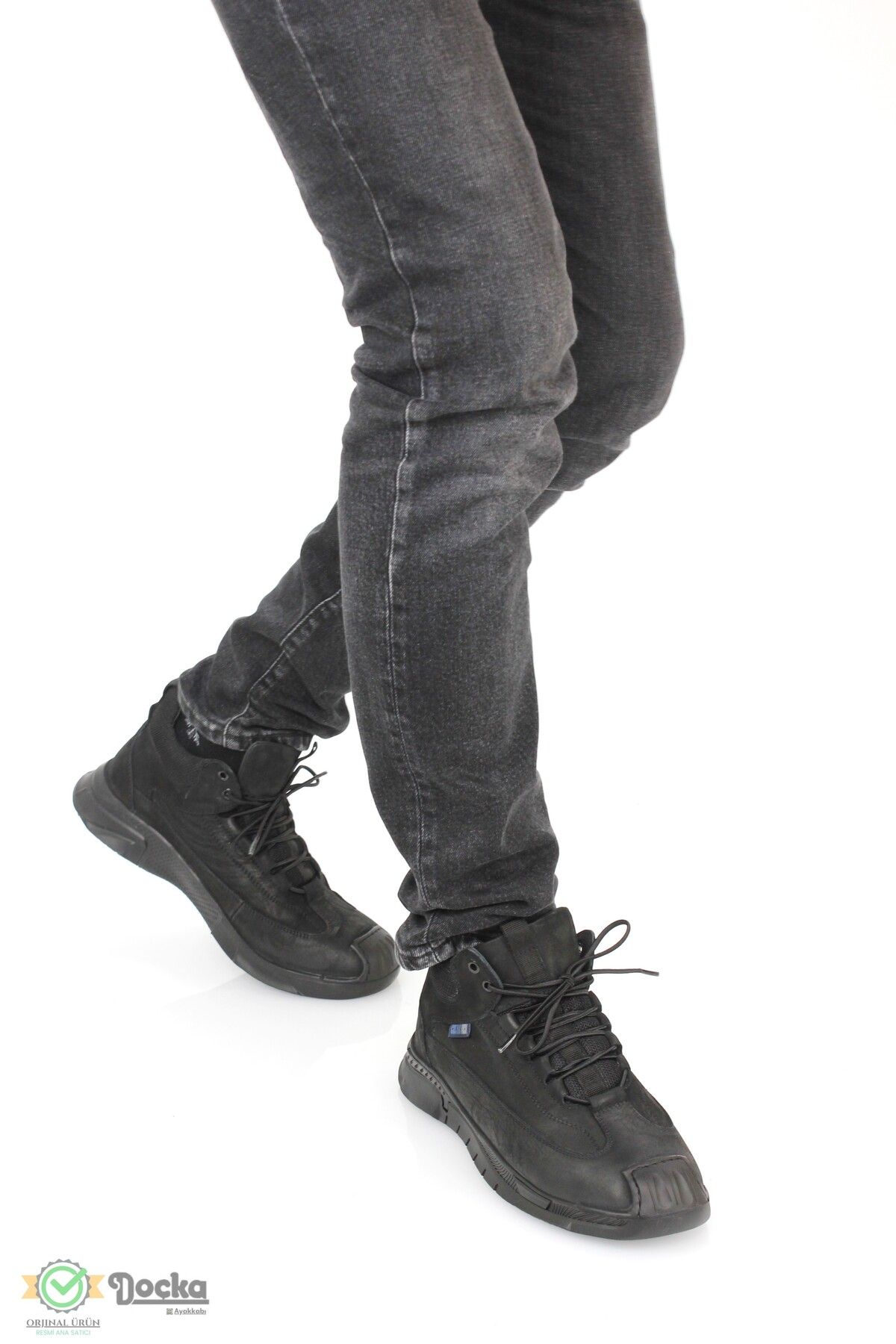 Scootland-Men's Genuine Leather Sports Style Casual Sneaker Boots 5