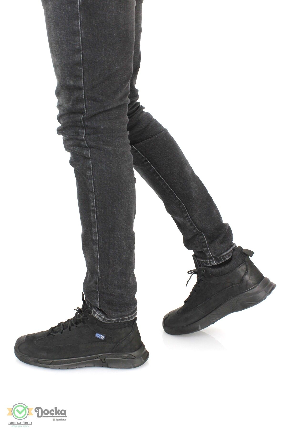 Scootland-Men's Genuine Leather Sports Style Casual Sneaker Boots 7