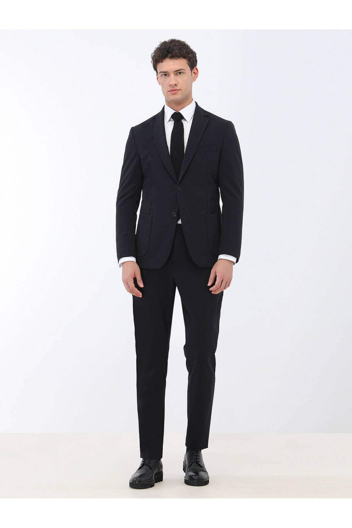 Black Plain Suit