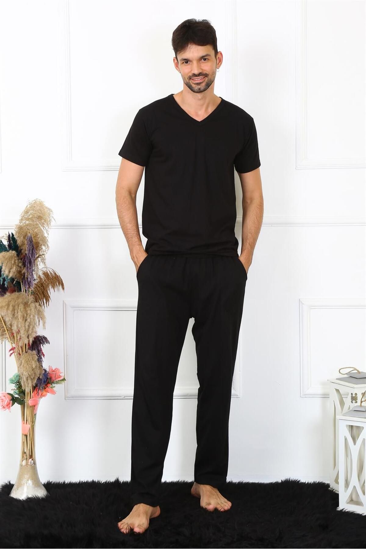 The man in hotsell the black pyjamas
