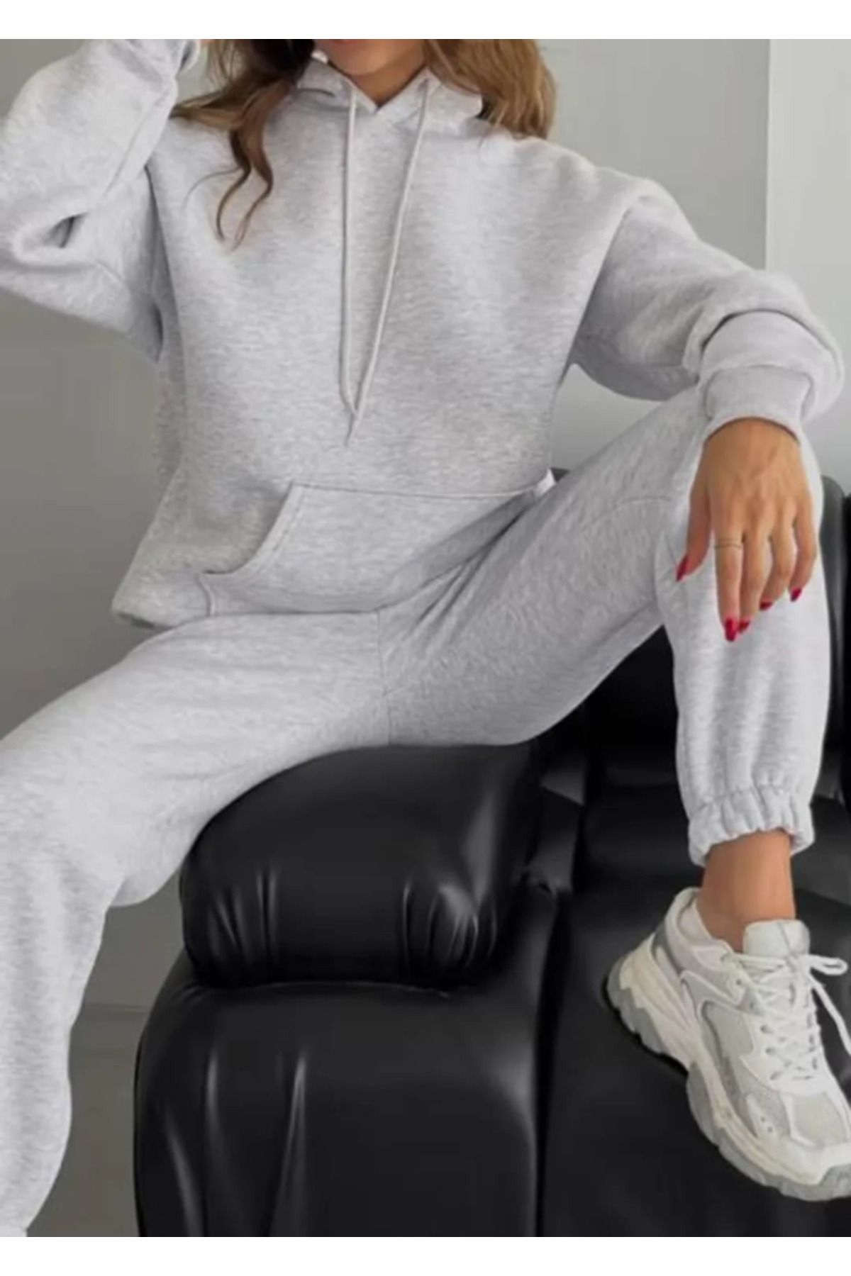JOYS POLO Hooded Oversize Women s Tracksuit Set Trendyol