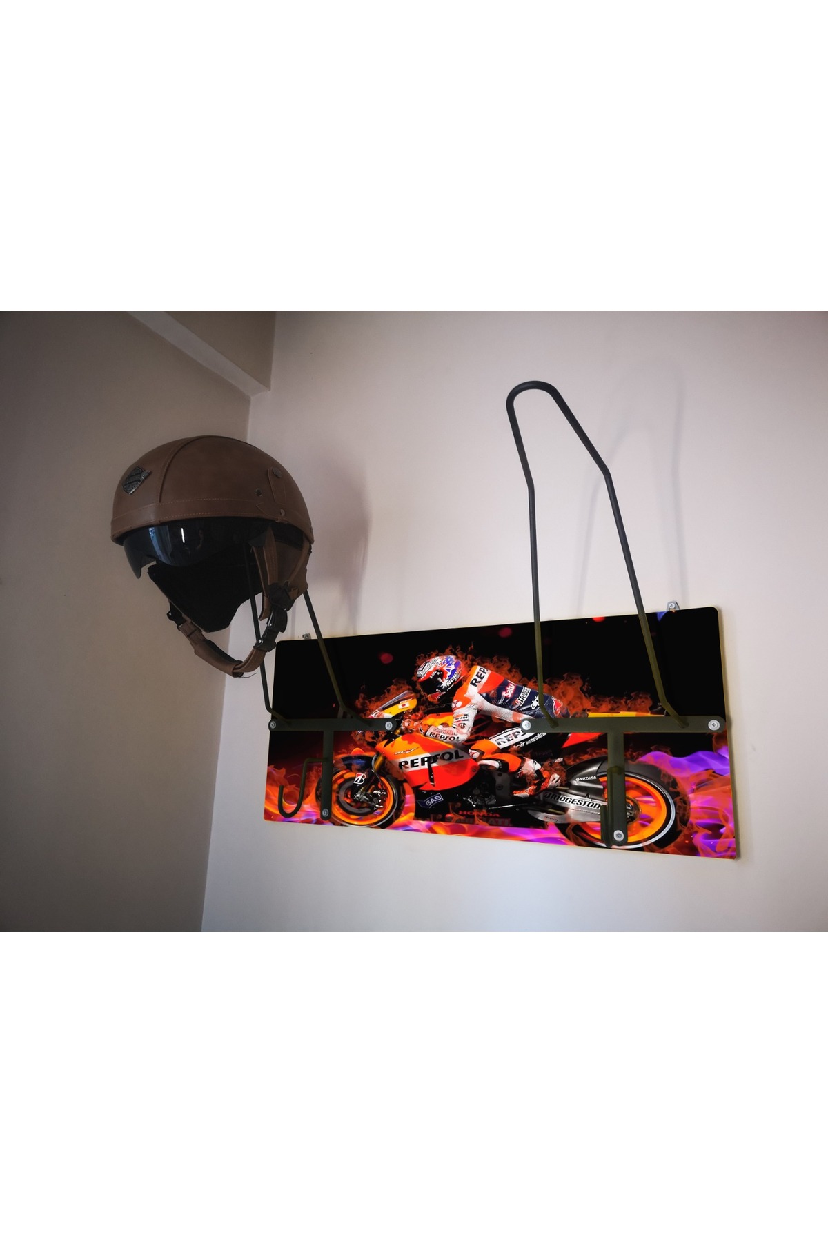 Biker Helmet Hanger, Helmet Hanger X2racev5