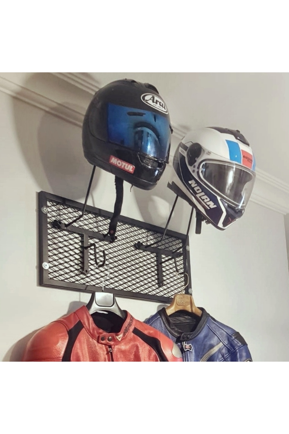 Biker Helmet Hanger Canvas Print Ducat 10 (double Hanger)