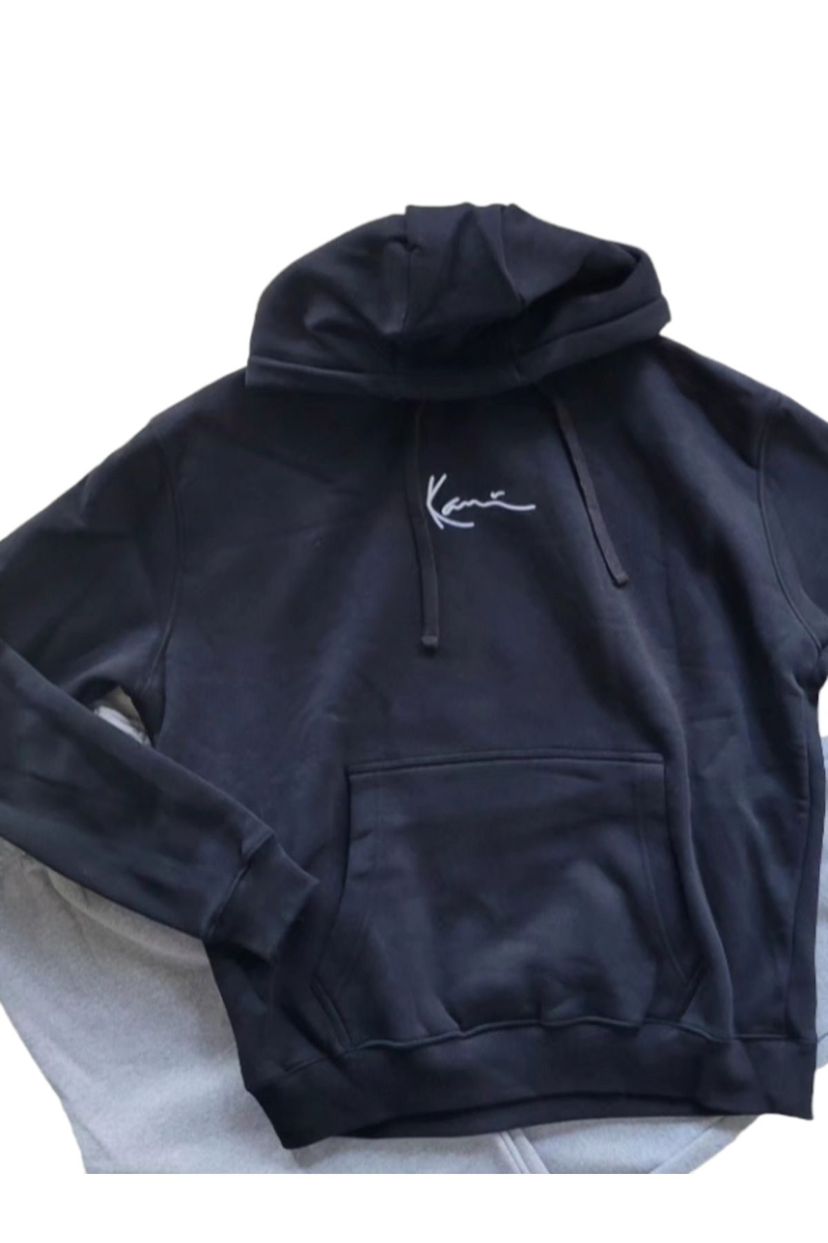 KARL KANI Sweatshirt Black Oversize Trendyol