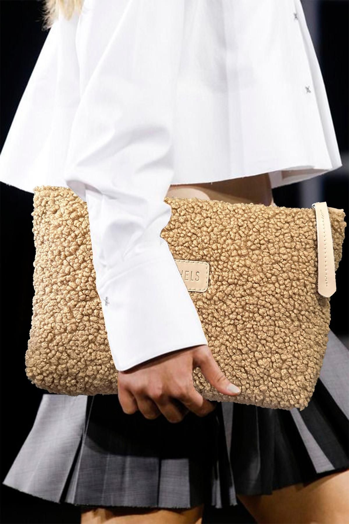 Teddy clutch on sale bag