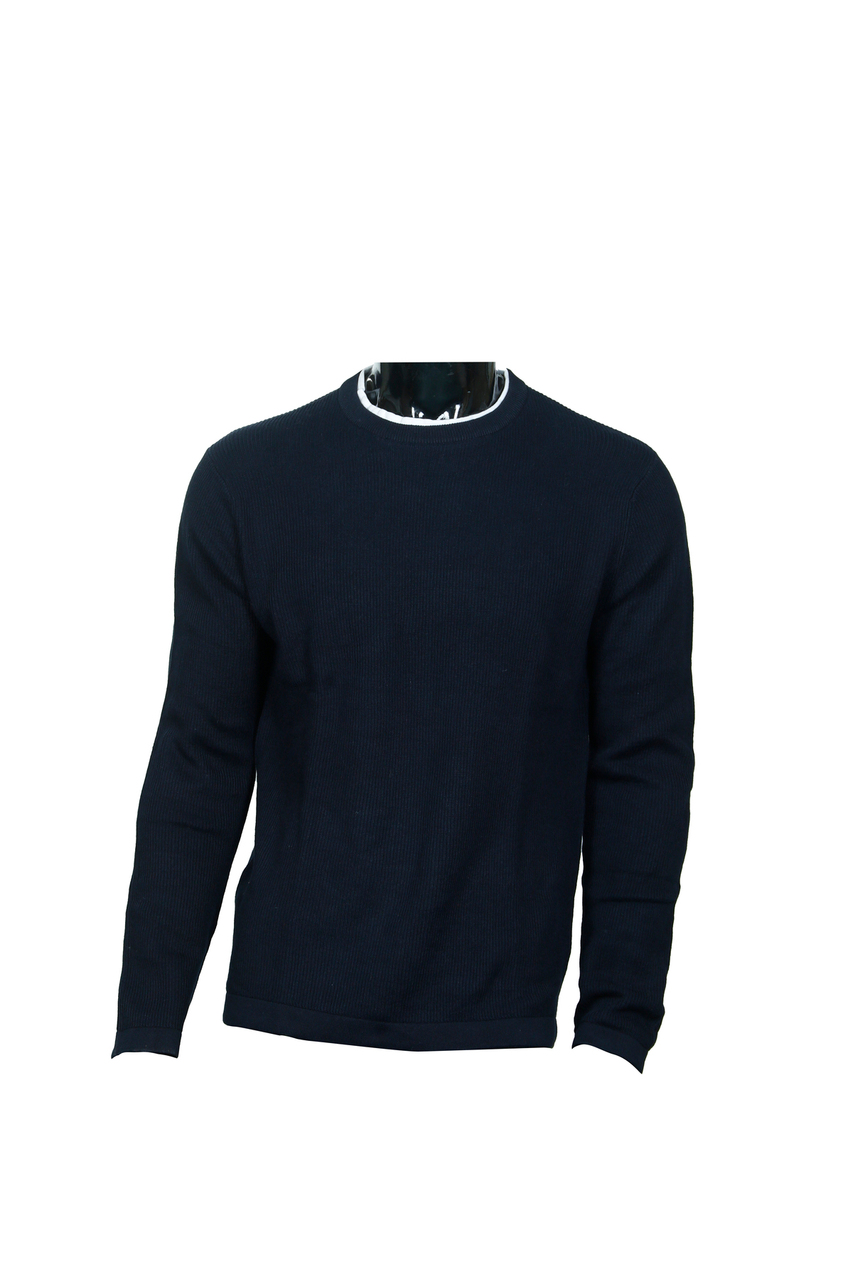 سویشرت مردانه آبی سرمه ای کوتون | 4WAM70058HT اورجینال - تصویر 3