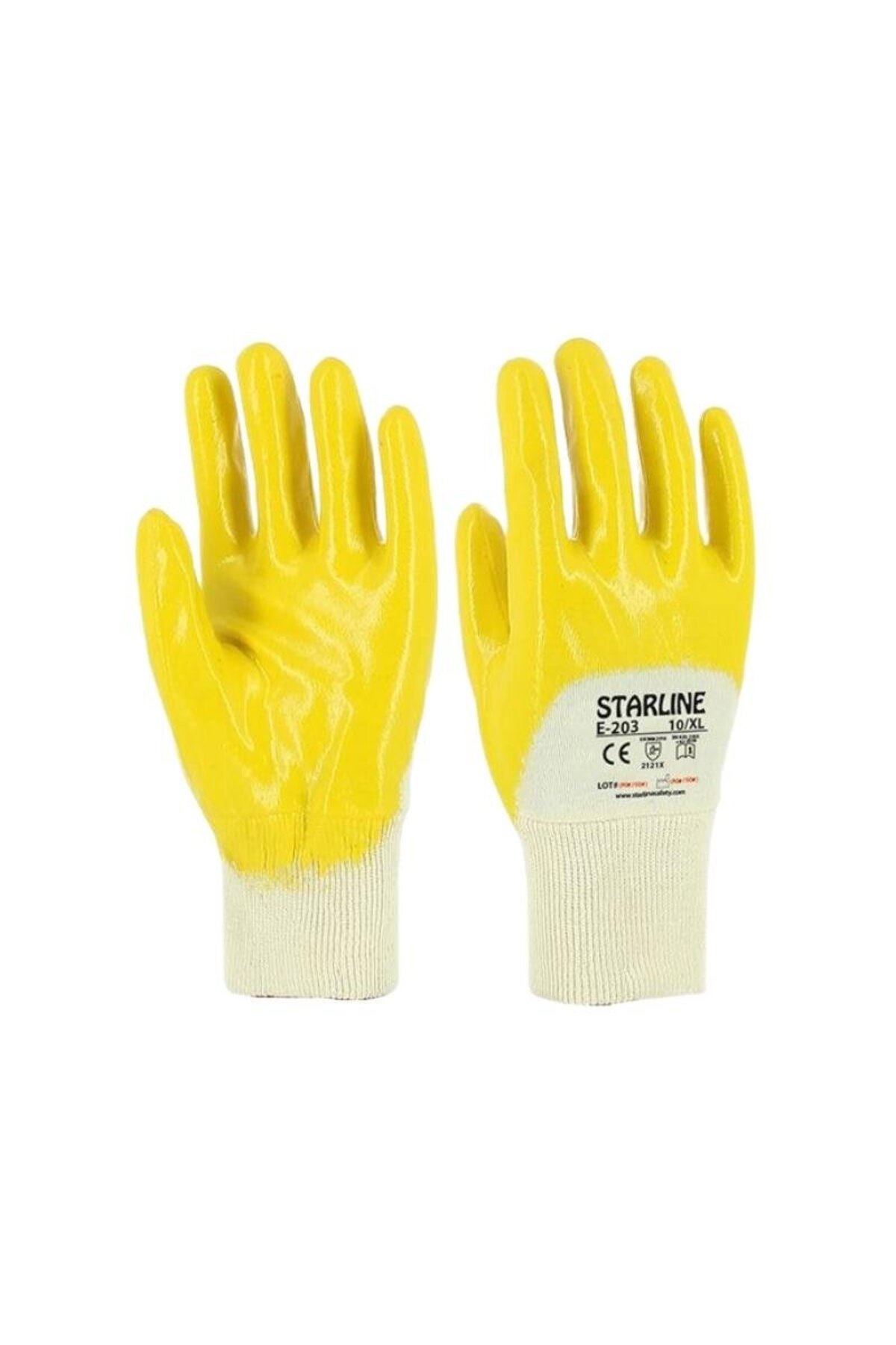 Starline E-203 Nitril Güçlü Kavramalı İş Eldiveni - No 10(20 ad)
