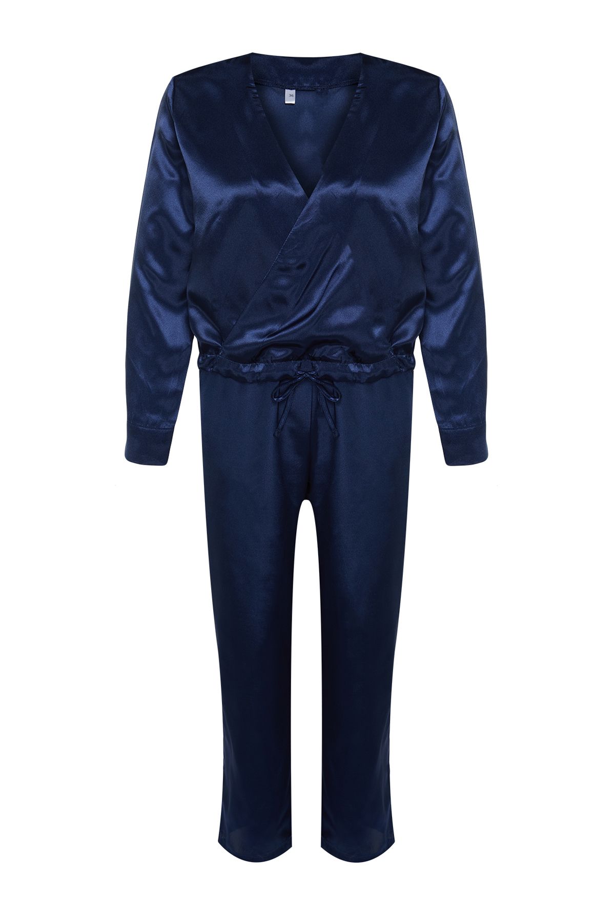 Trendyol Collection Pajama Set - Dark blue - Plain - Trendyol