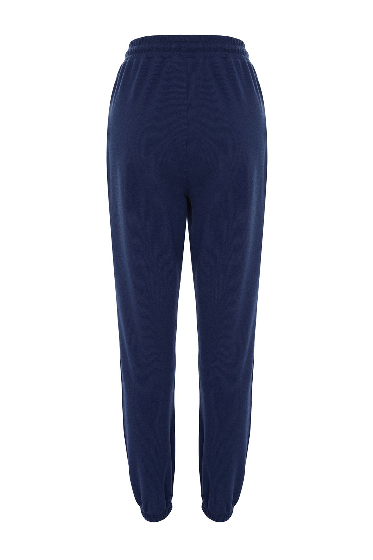 Trendyol Collection-Dark Navy Thessaloniki Pohodlný střih Kapesní pletené sportovní tepláky TWOAW21EA0168 7