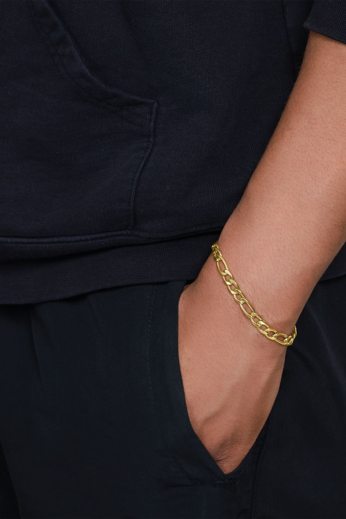 Heideman-Panzerarmband für Männer Janus goldfarben modisch 3