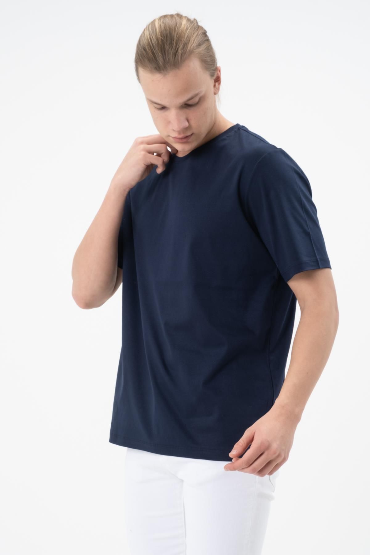 Deep blue hot sale t shirt