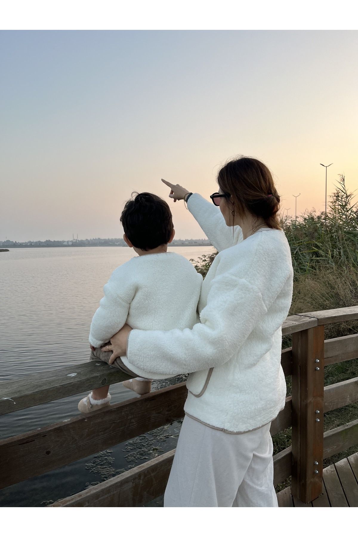 MiaBaby-مجموعة سترة الأم والطفل - أضف قطعتين إلى عربة التسوق لإنشاء مجموعة مقاسات الأم S/M وL/XL 3