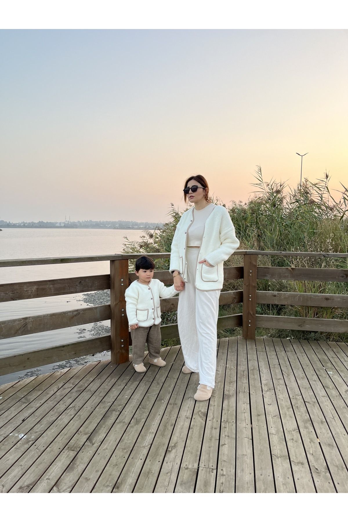 MiaBaby-مجموعة سترة الأم والطفل - أضف قطعتين إلى عربة التسوق لإنشاء مجموعة مقاسات الأم S/M وL/XL 4