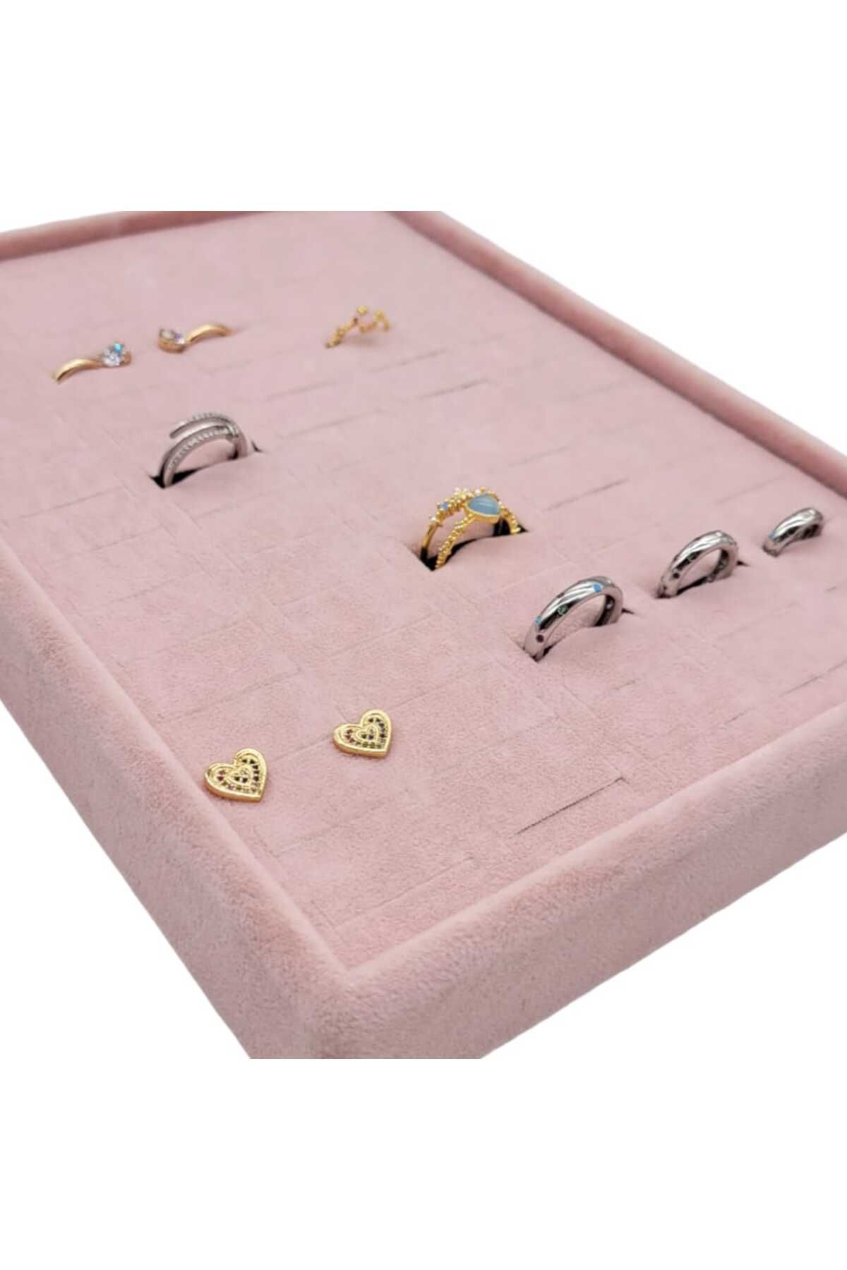 Ayd n Decor Small Size Suede Fabric Dipped Ring Organizer 24 17 5
