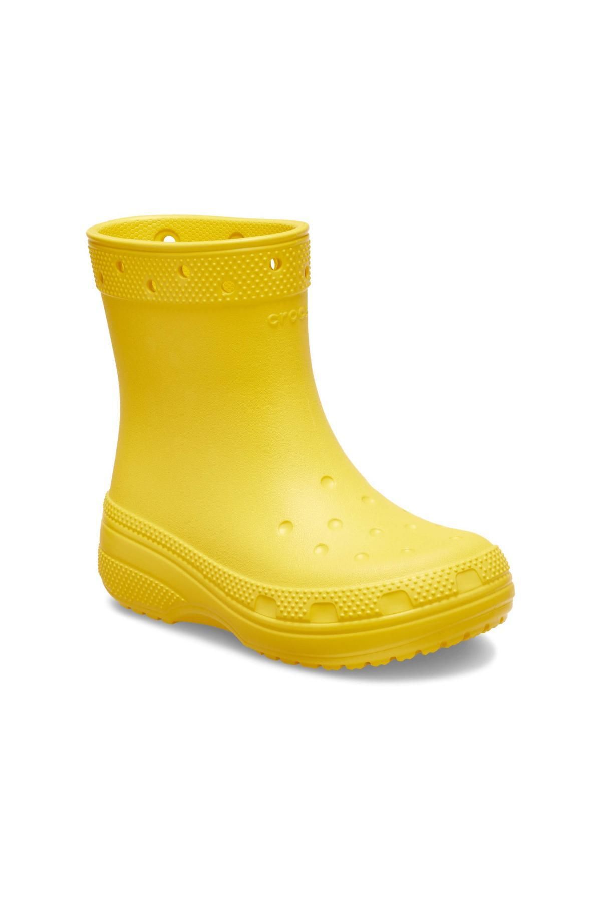 Crocs 208545 کلاسیک Boot T زرد چکمه بچه گانه