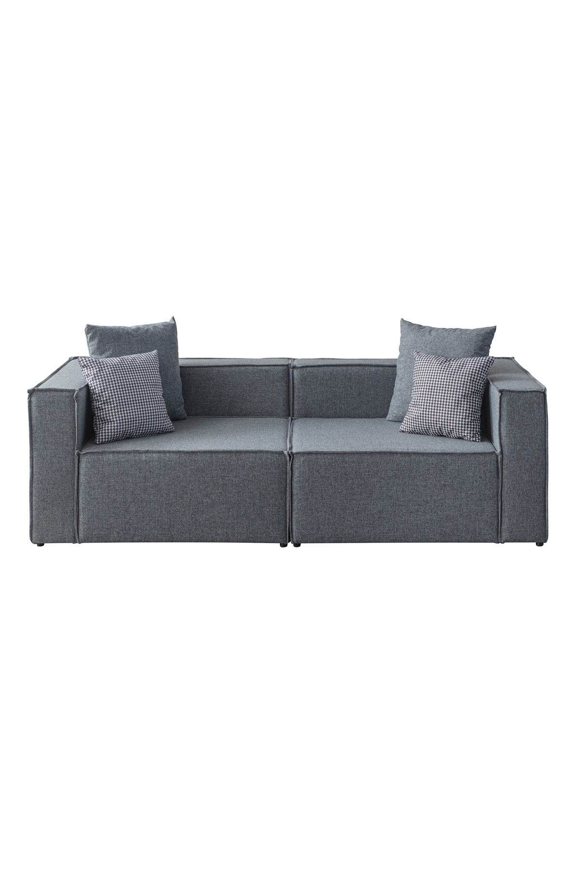 Soft 3 Modül Modüler Üçlü Puflu Koltuk - 5