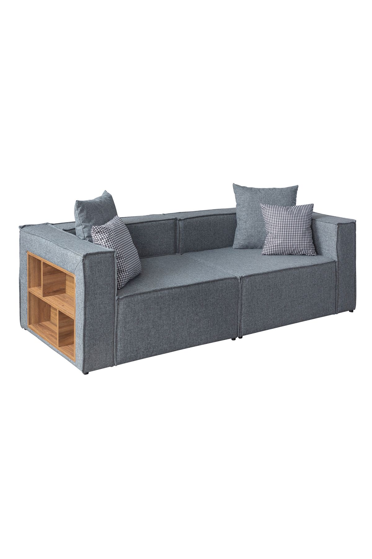 Soft 3 Modül Modüler Üçlü Puflu Koltuk - 8