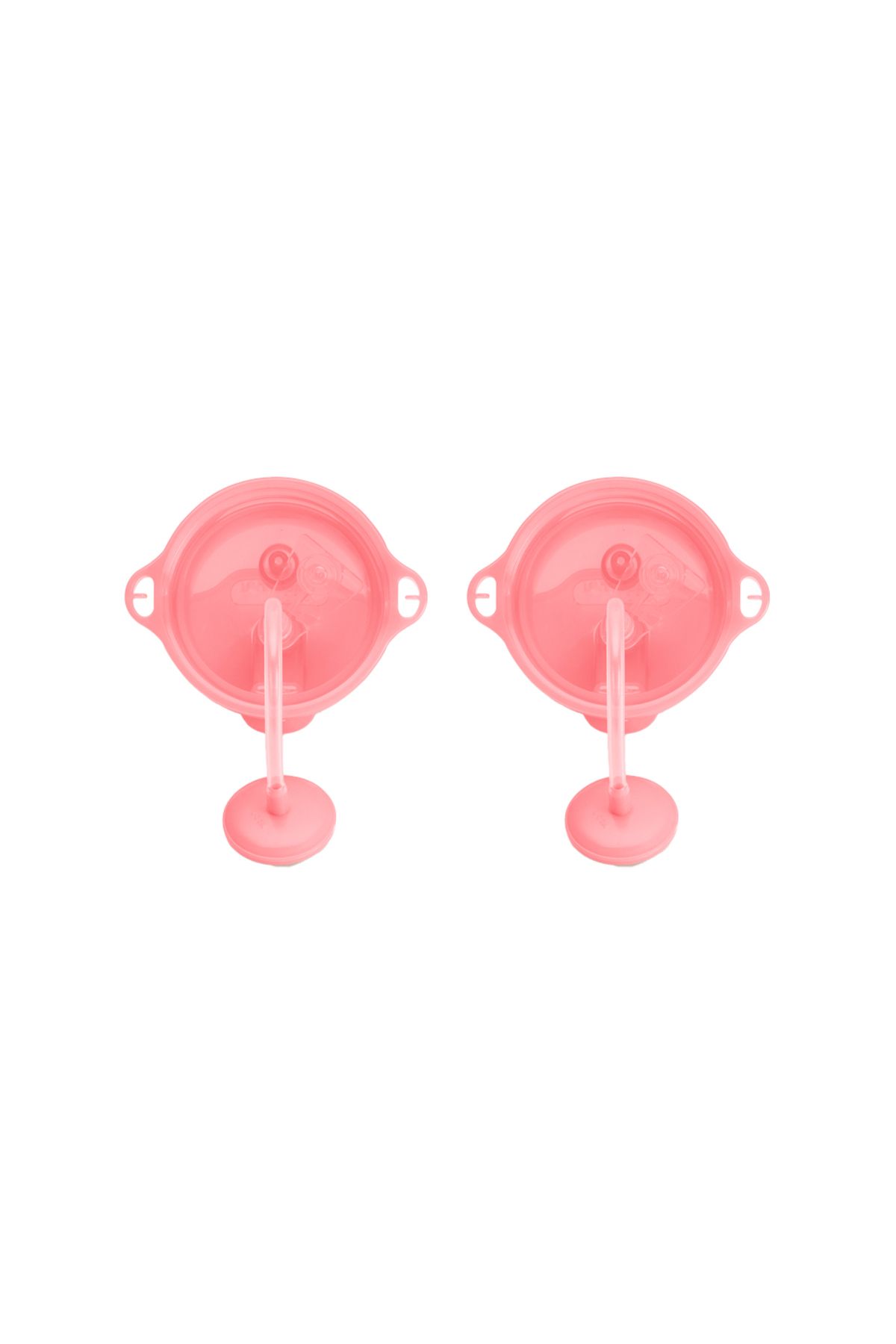 Munchkin-Click Lock Spout Drinking Cup with Straw, 12 months, 296ml, Pink, Pack of 2 3