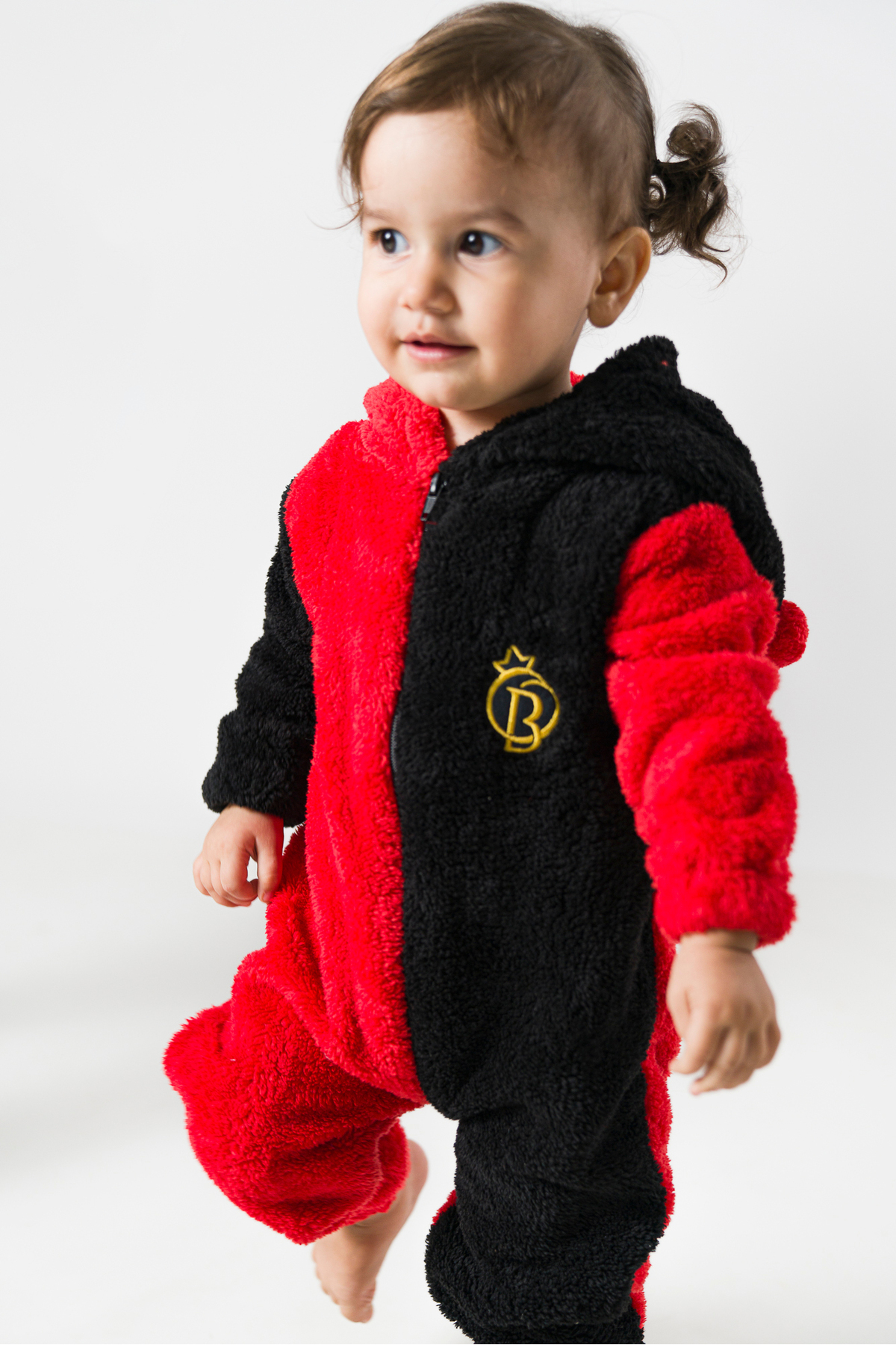 Baby Animals Welsoft Peluş Unisex Fermuarlı Kışlık Bebek Uyku Tulumu Bebek Tulumu Çocuk Tulumu Çocuk Kostümü fotoğrafı 4 (önizleme)