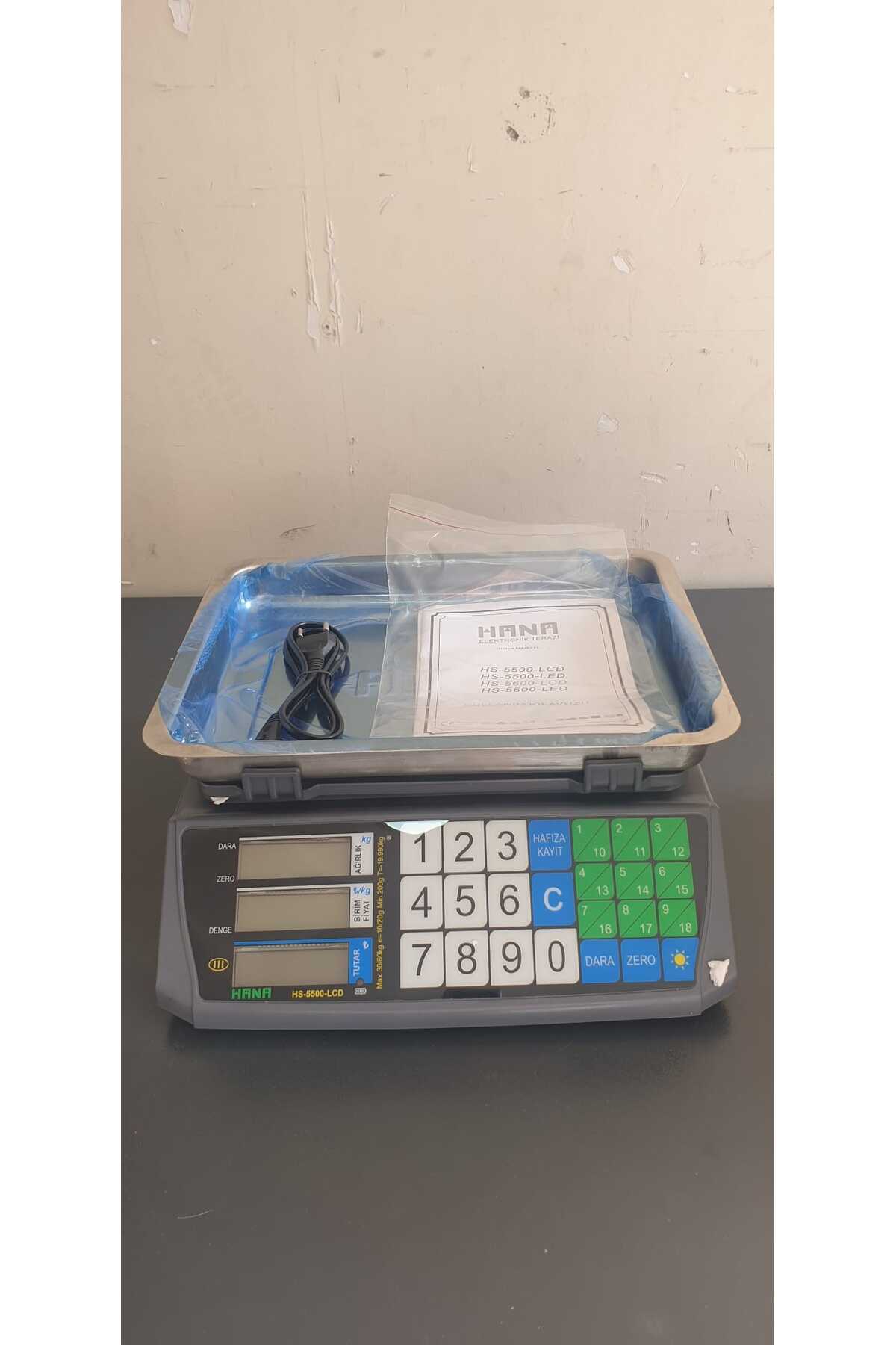 Demirtaş Tartı DEMİRTAŞ TARTI HANA Hs 5500 60 Kg Damgalı-Mühürlü Terazi