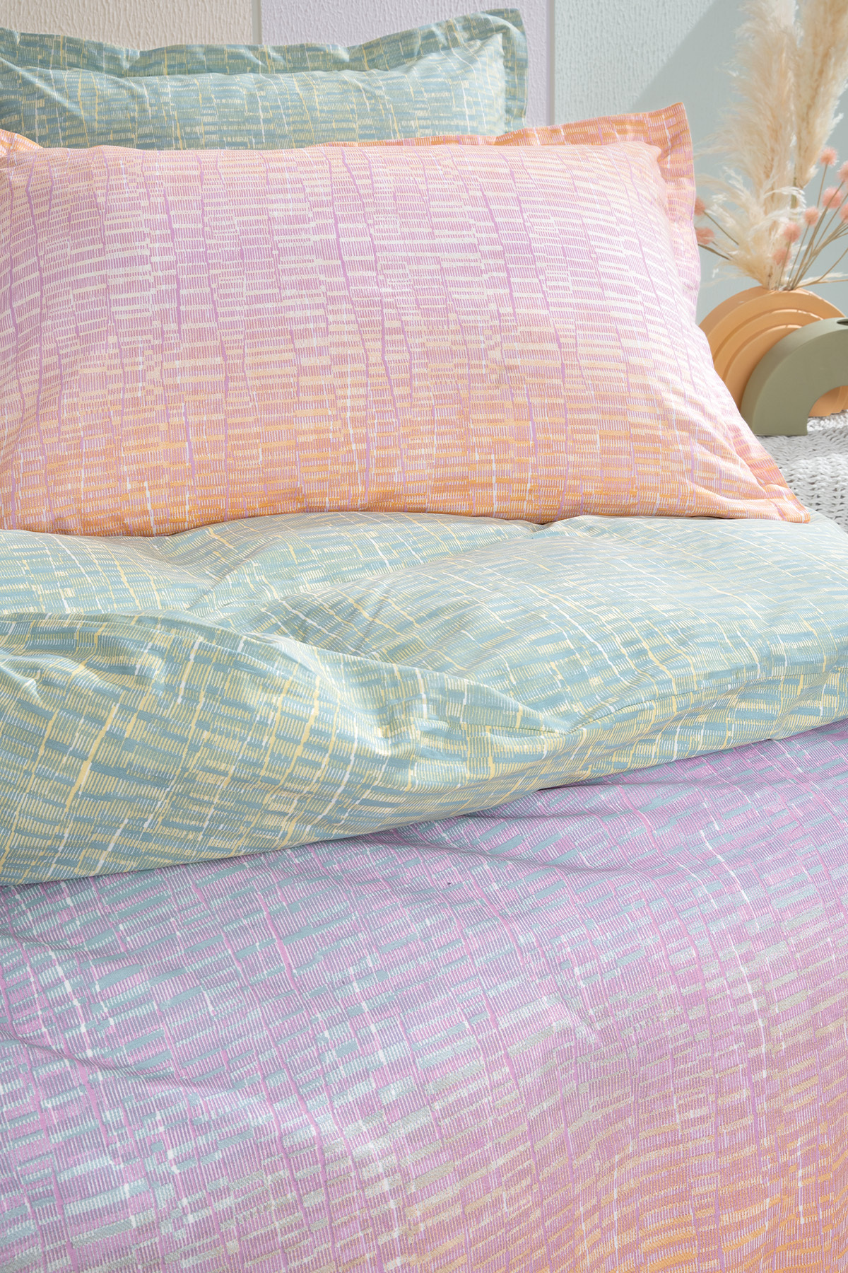 Yataş Mello Çift Kişilik Ranforce Nevresim Seti - Sarı fotoğrafı 3 (önizleme)