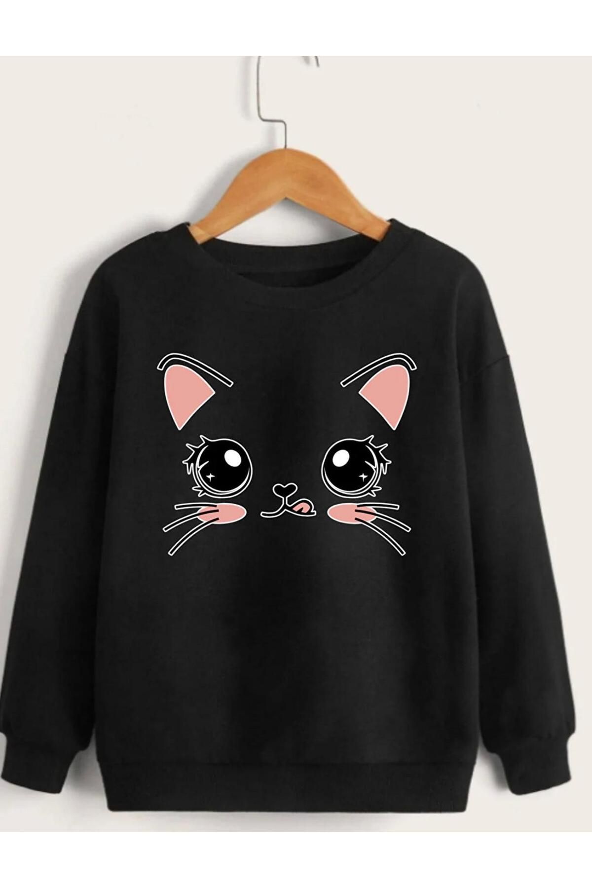Girls cat online sweatshirt