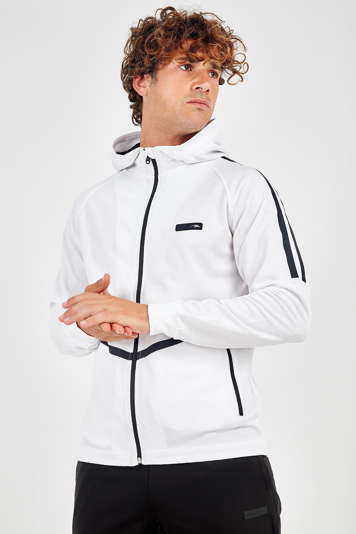 MARATON Sportswear Regular Erkek Kapşonlu Uzun Kol Basic Eşofman Üstü ...
