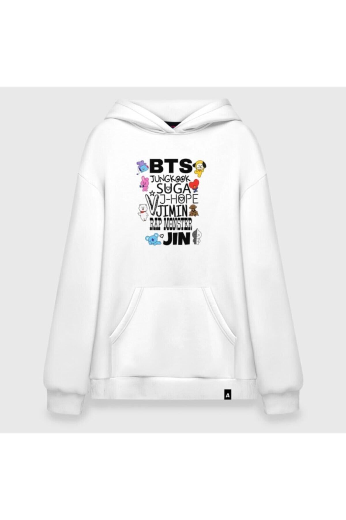 Bts online white sweatshirt