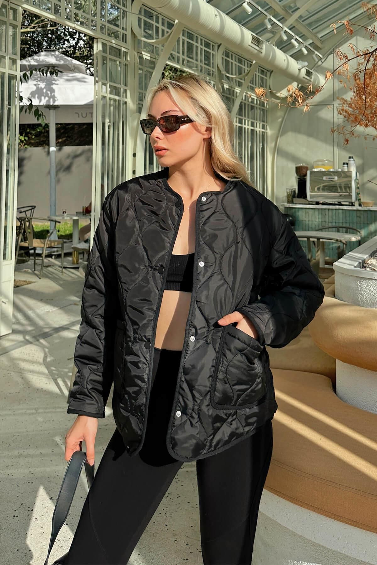 Crew neck jacket women's 2025